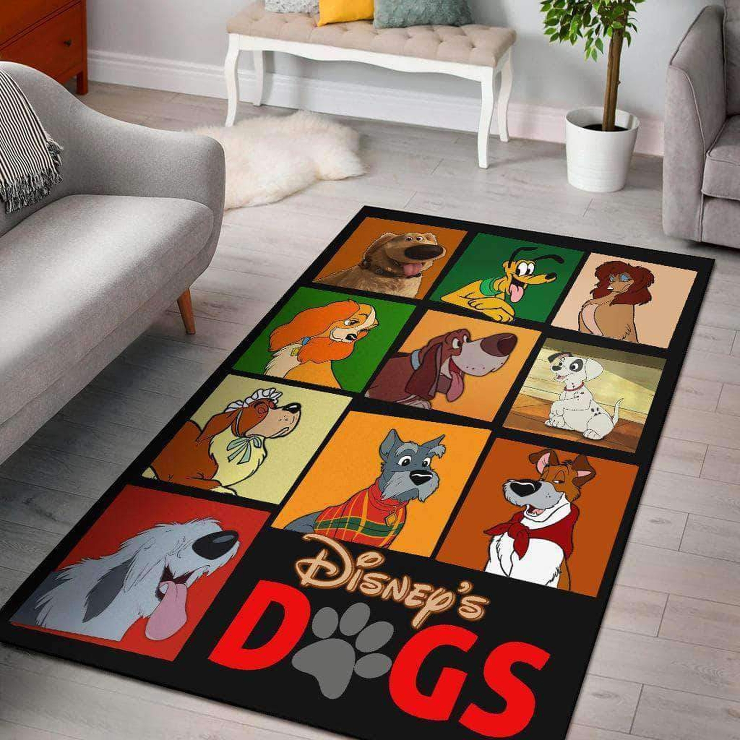 Disney Dog Area Limited Edition Rug - Unique Anime Apparel for Fans