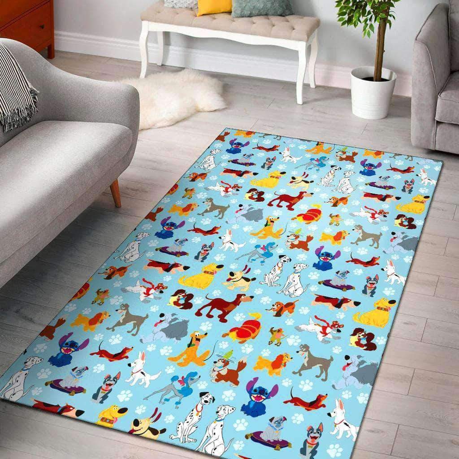 Disney Dogs Area Limited Edition Rug - Unique Anime Apparel for Fans