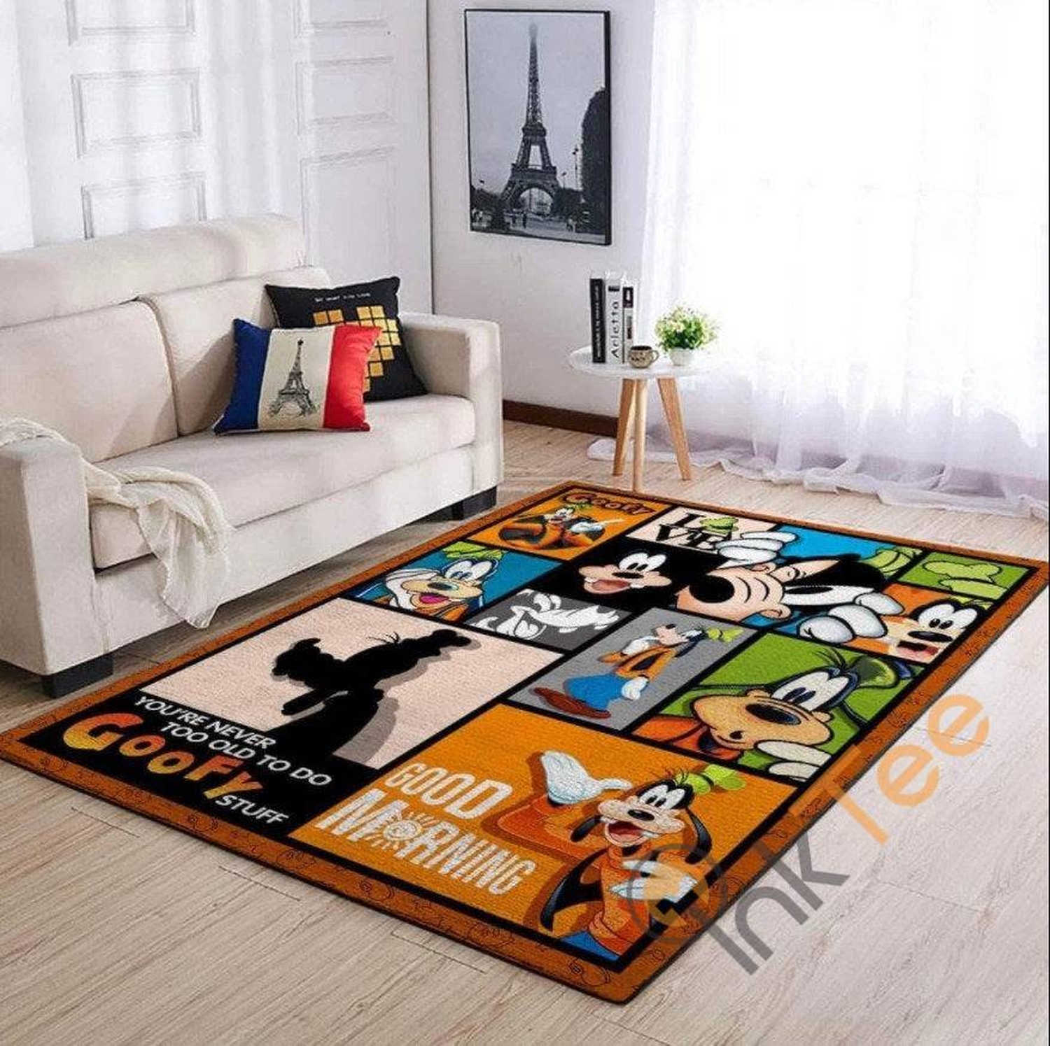Disney Goofy Character Living Room Bedroom Decoration Gift For Lover Rug - Unique Anime Apparel for Fans