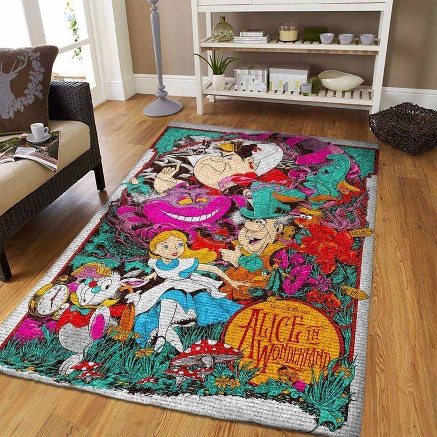Disney Movie Alice In Wonderland Area Rug - Unique Anime Apparel for Fans