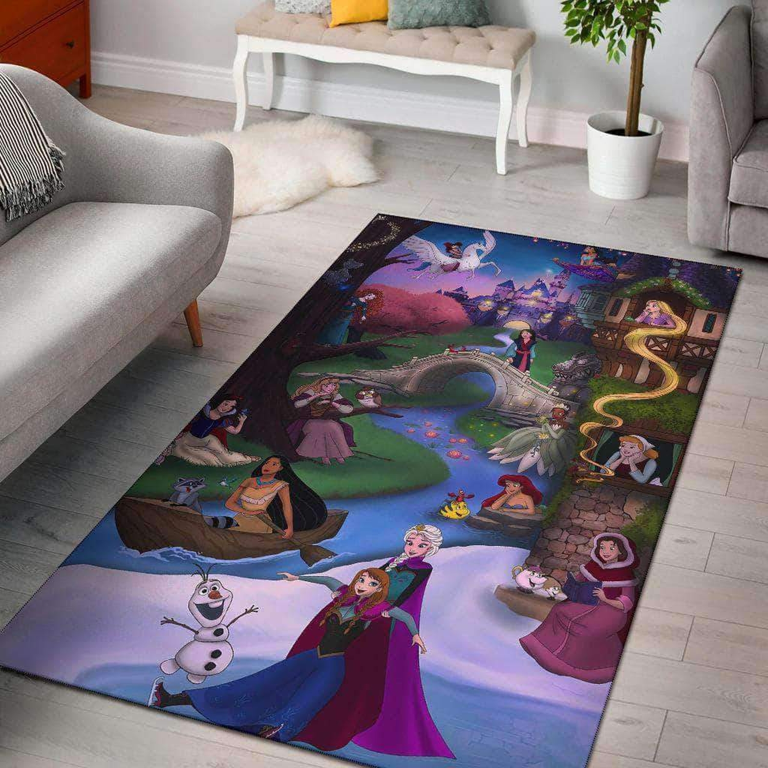 Disney Princeses Limited Edition Rug - Unique Anime Apparel for Fans