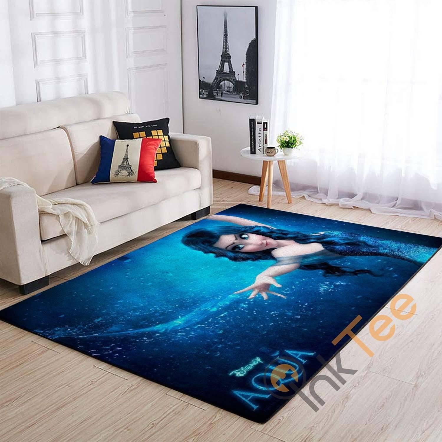 Disney Princess Living Room I Love You To Lover Movies Rug - Unique Anime Apparel for Fans