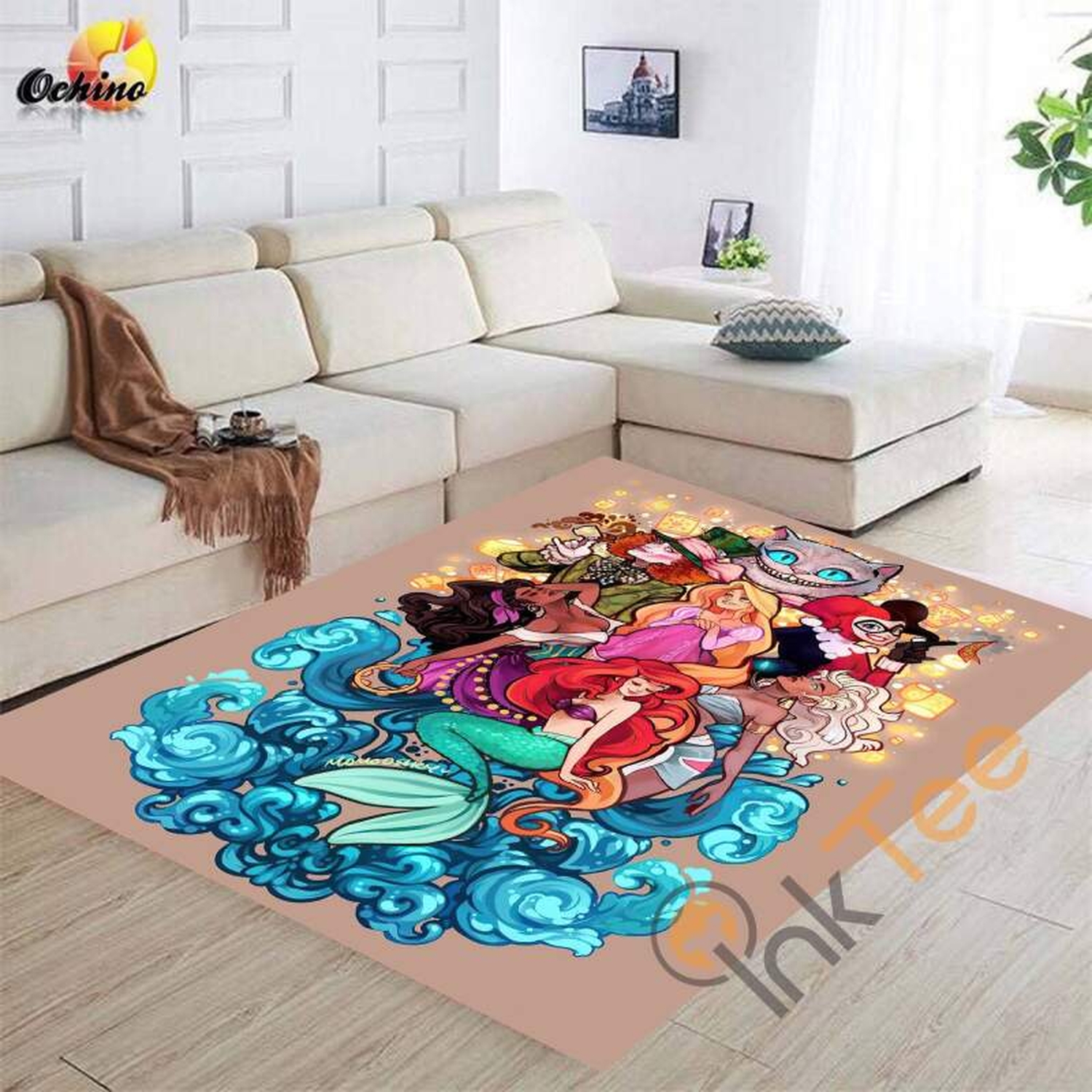 Disney Princess Movies Carpet Bedroom Lover Comfortable Soft Gift For Family Rug - Unique Anime Apparel for Fans