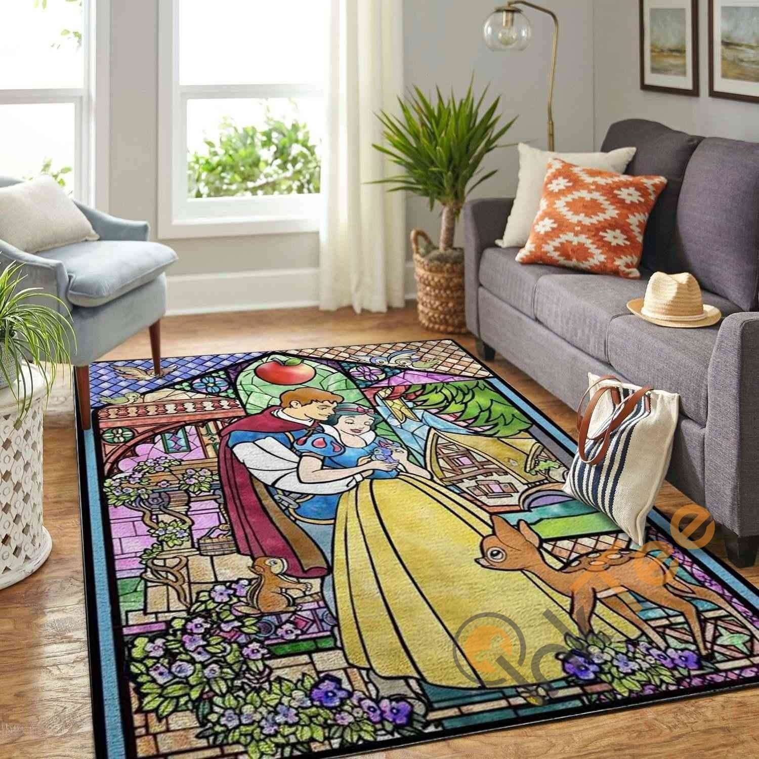 Disney Snow White Prince Area Rug - Unique Anime Apparel for Fans