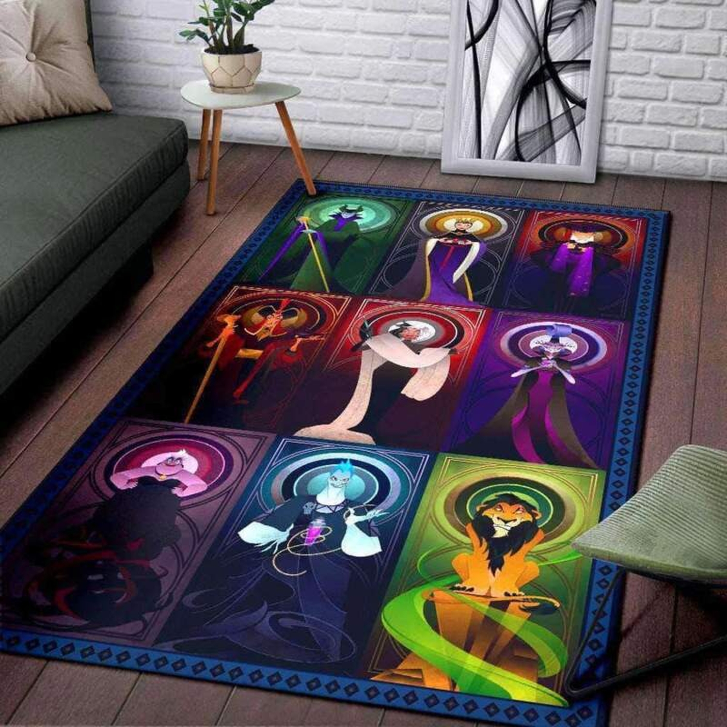 Disney Villains Decorative Floor Rug - Unique Anime Apparel for Fans