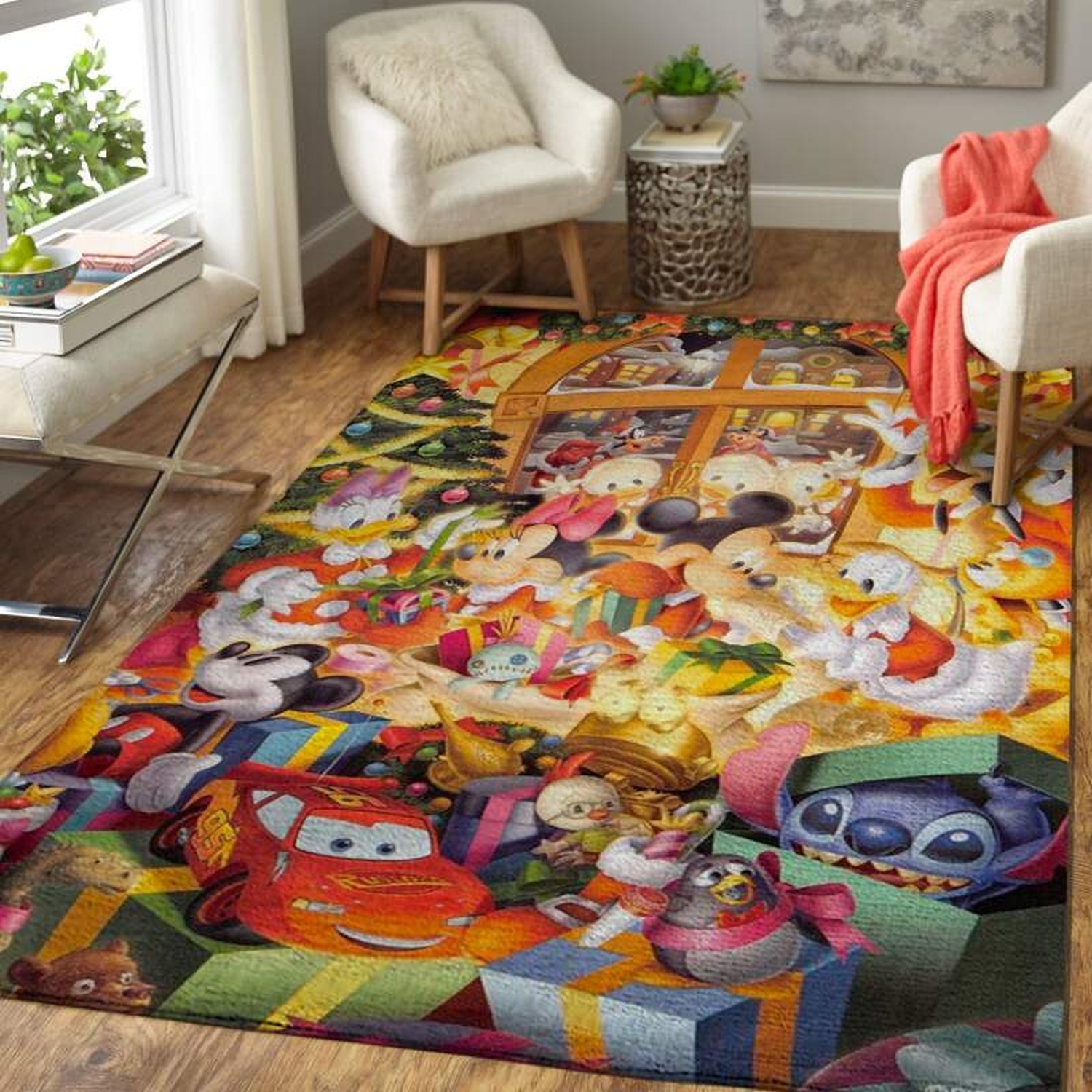 Disney's Christmas Area Limited Edition Rug - Unique Anime Apparel for Fans