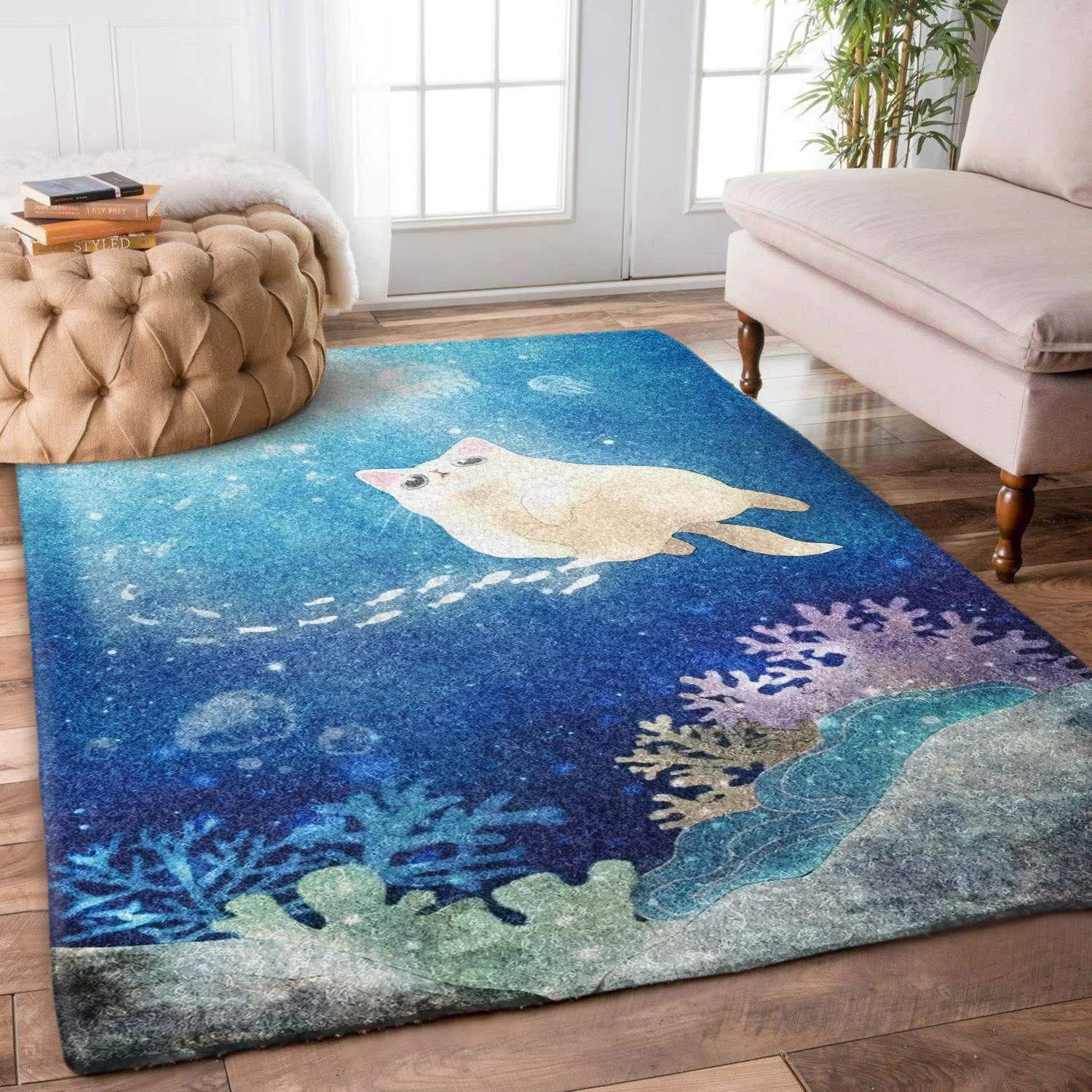 Diving Cat Limited Edition Rug - Unique Anime Apparel for Fans