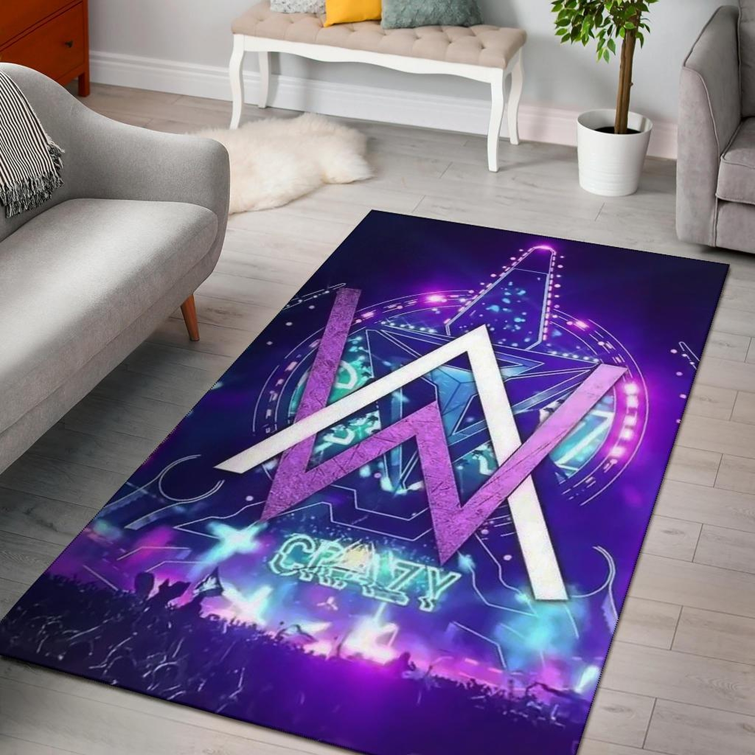 Dj Alan Walker Area Rug - Unique Anime Apparel for Fans