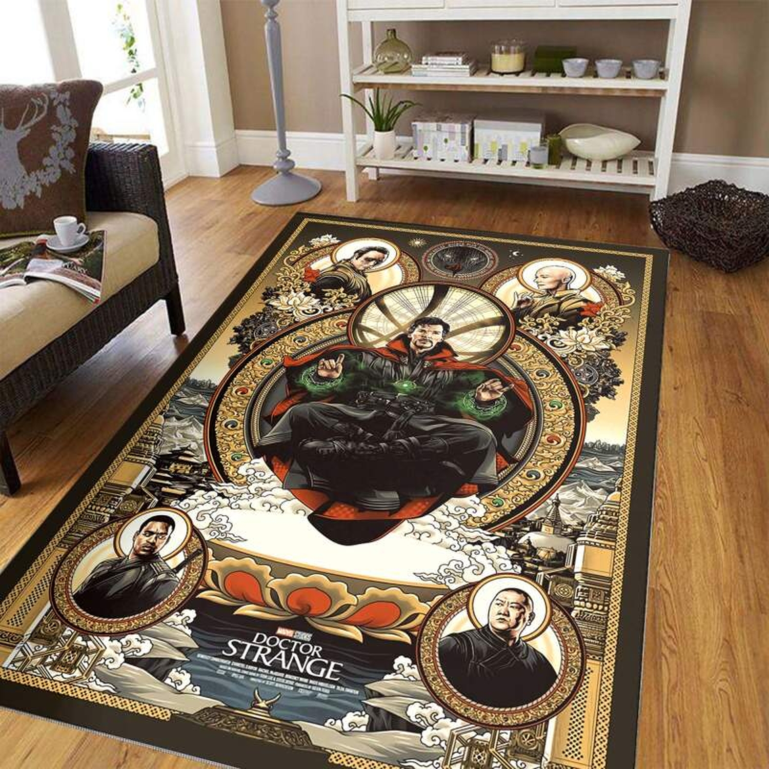 Doctor Strange Marvel Avengers Characters Decorative Floor Rug - Unique Anime Apparel for Fans