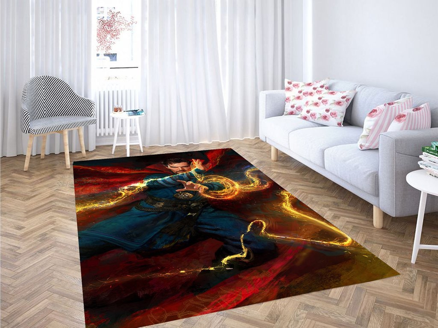 Doctor Strange Power Living Room Modern Carpet Rug - Unique Anime Apparel for Fans