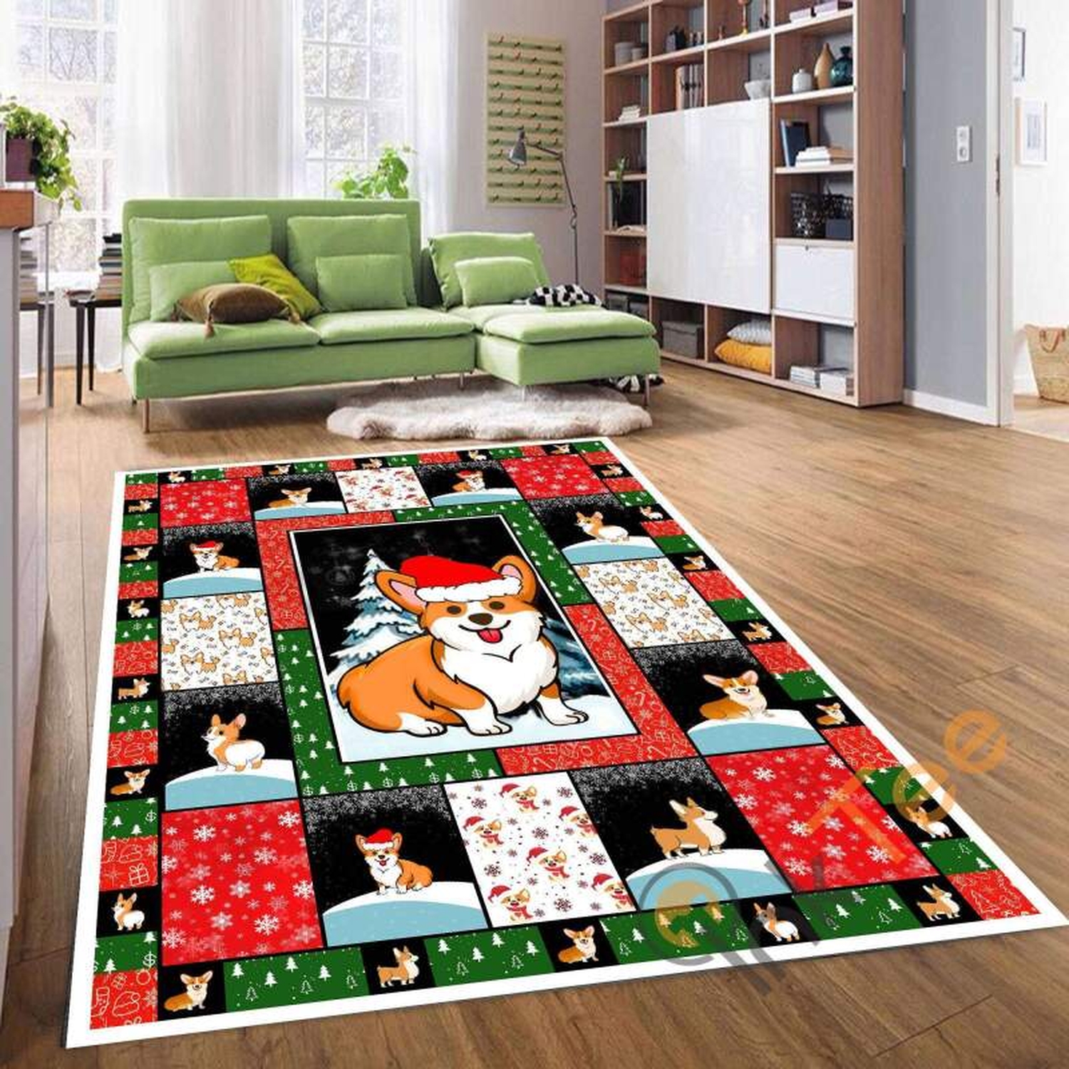 Dog 3d Christmas Cute To Decor Living Room Animal Kitchen Bedroom Rug - Unique Anime Apparel for Fans