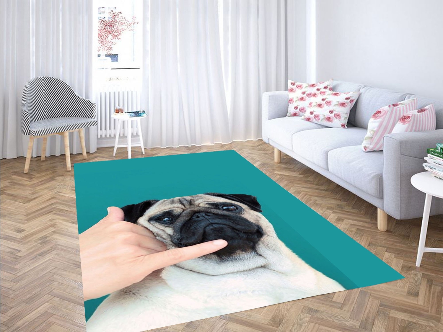 Dog Calling Carpet Rug - Unique Anime Apparel for Fans