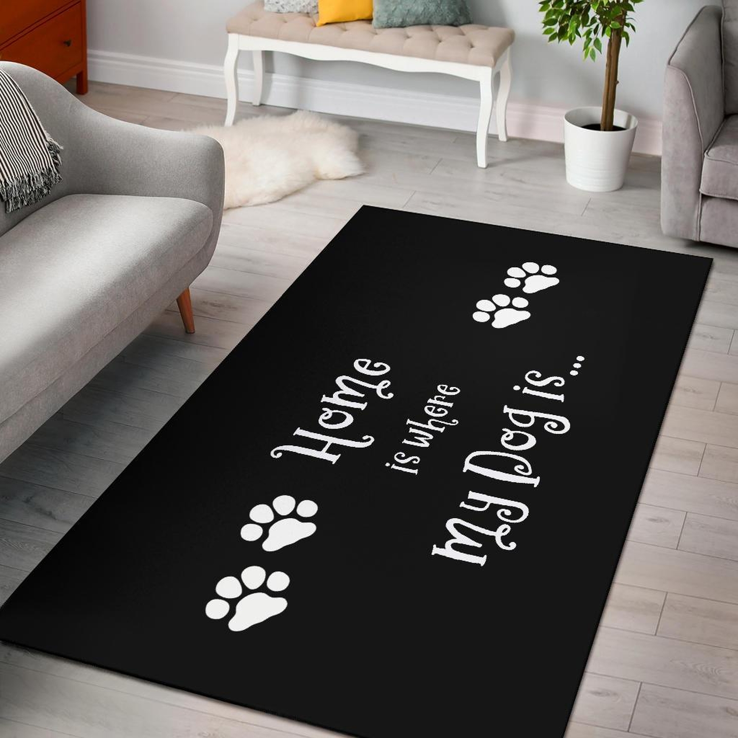 Dog Home Area Rug - Unique Anime Apparel for Fans