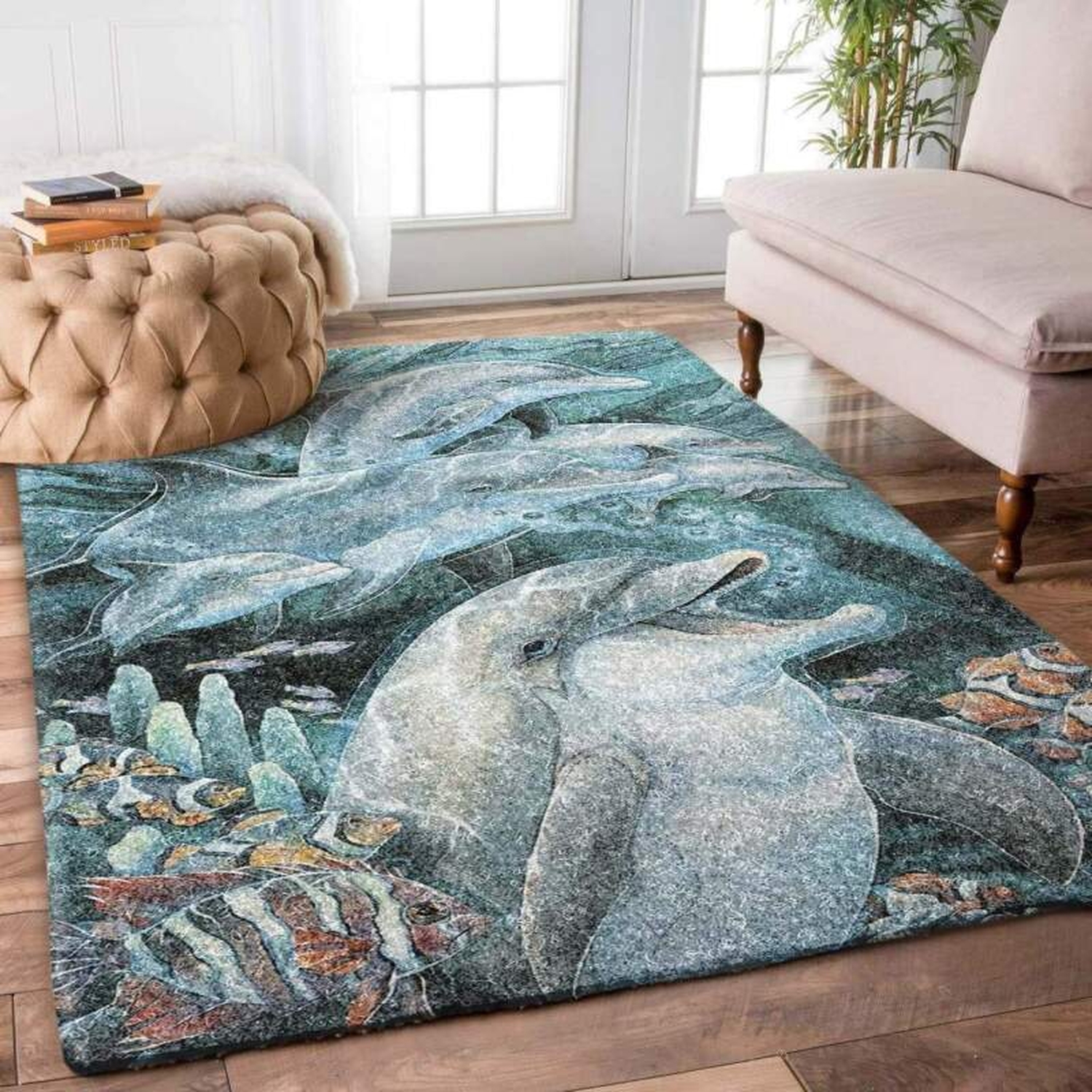 Dolphin Fish Limited Edition Rug - Unique Anime Apparel for Fans