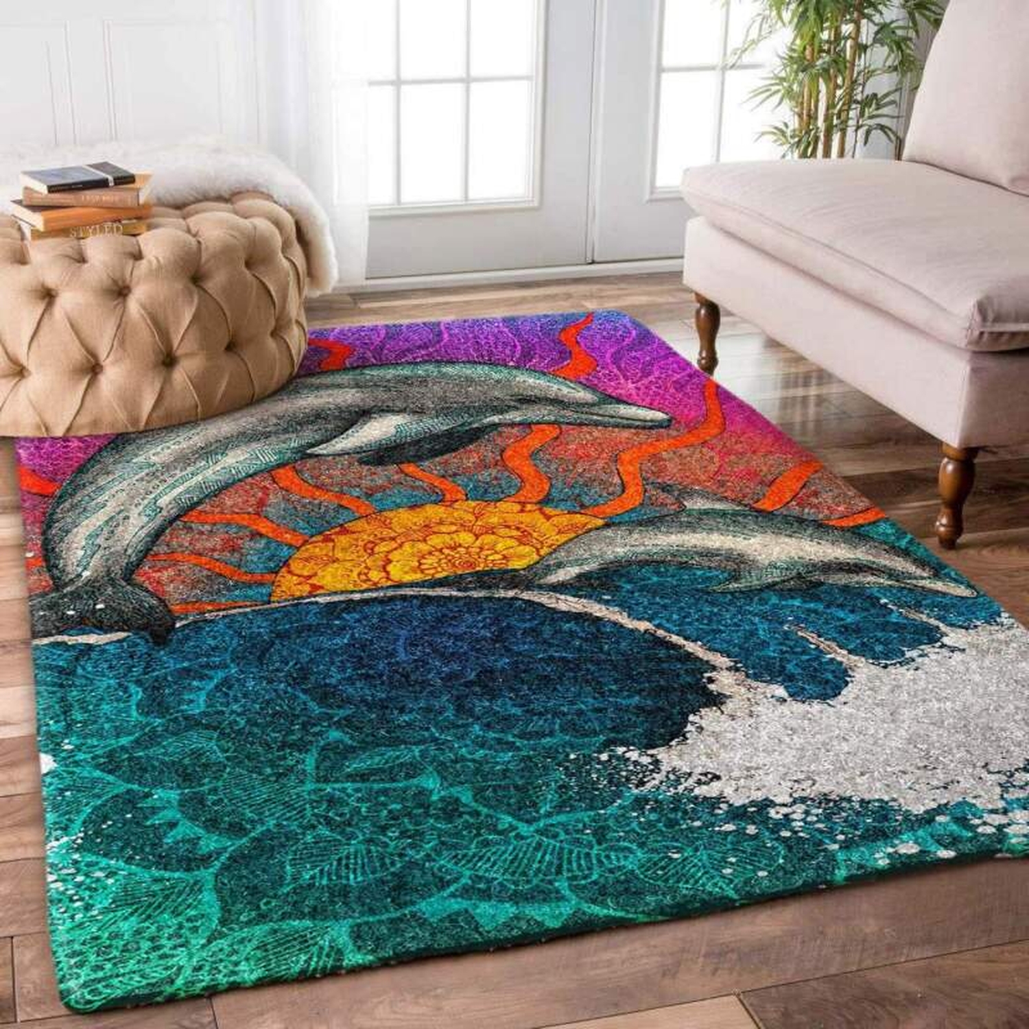 Dolphin Limited Edition Rug - Unique Anime Apparel for Fans