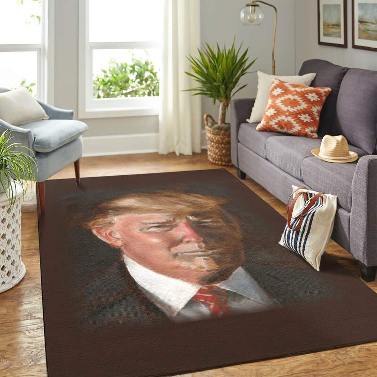 Donal Trump Carpet Floor Area Rug - Unique Anime Apparel for Fans