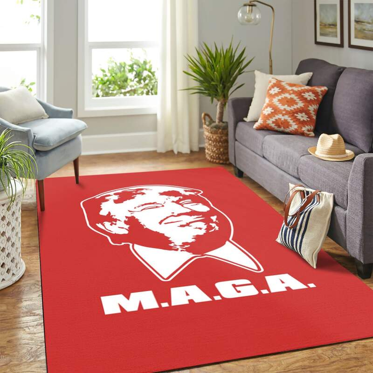 Donal Trump M.a.g.a Carpet Floor Area Rug - Unique Anime Apparel for Fans