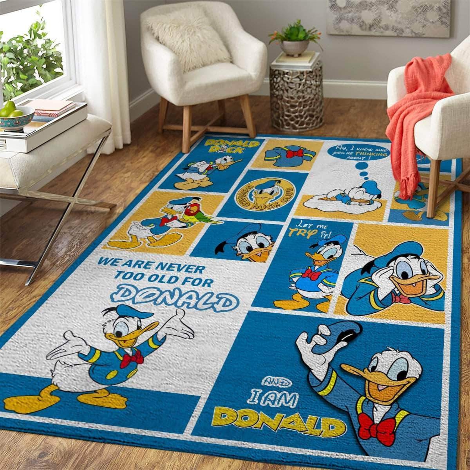 Donald Duck Area Limited Edition Rug - Unique Anime Apparel for Fans