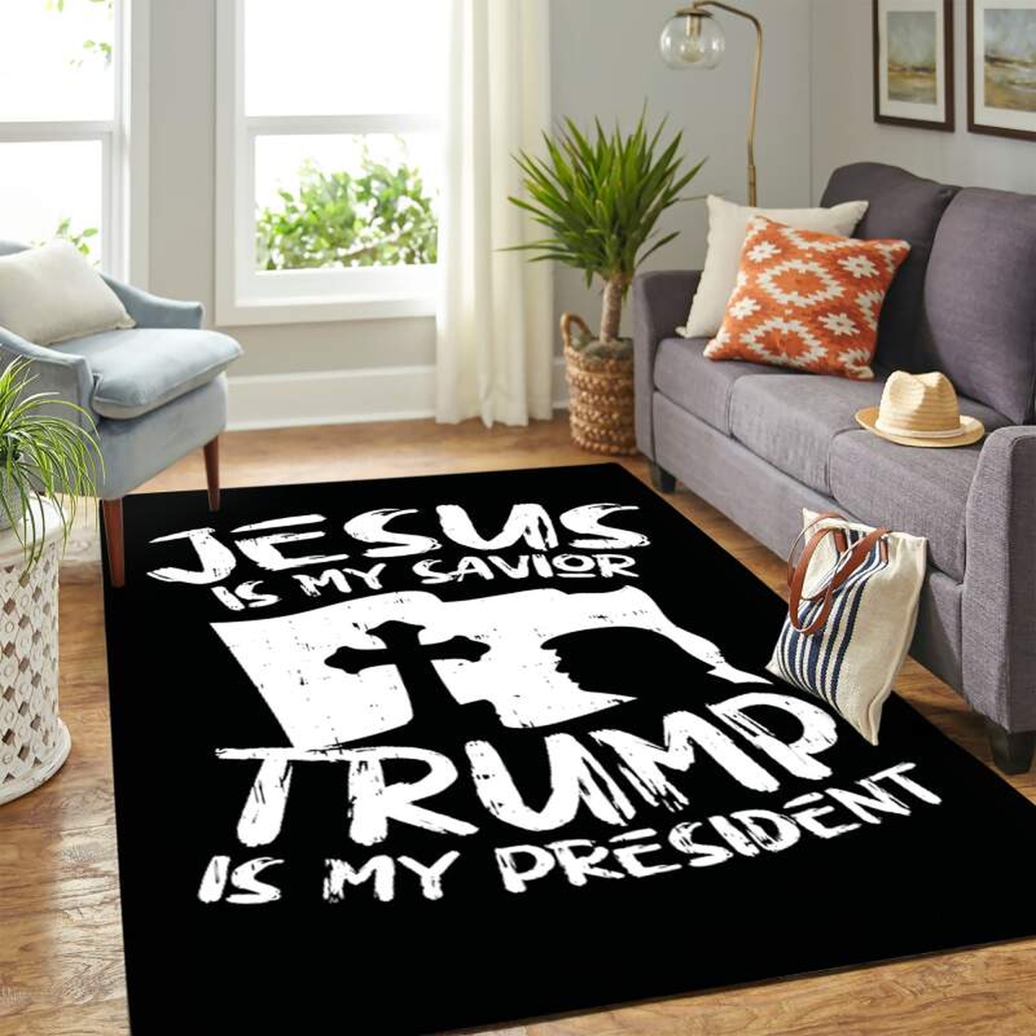 Donald Trump Campaign Trump Is My President Carpet Floor Area Rug - Unique Anime Apparel for Fans