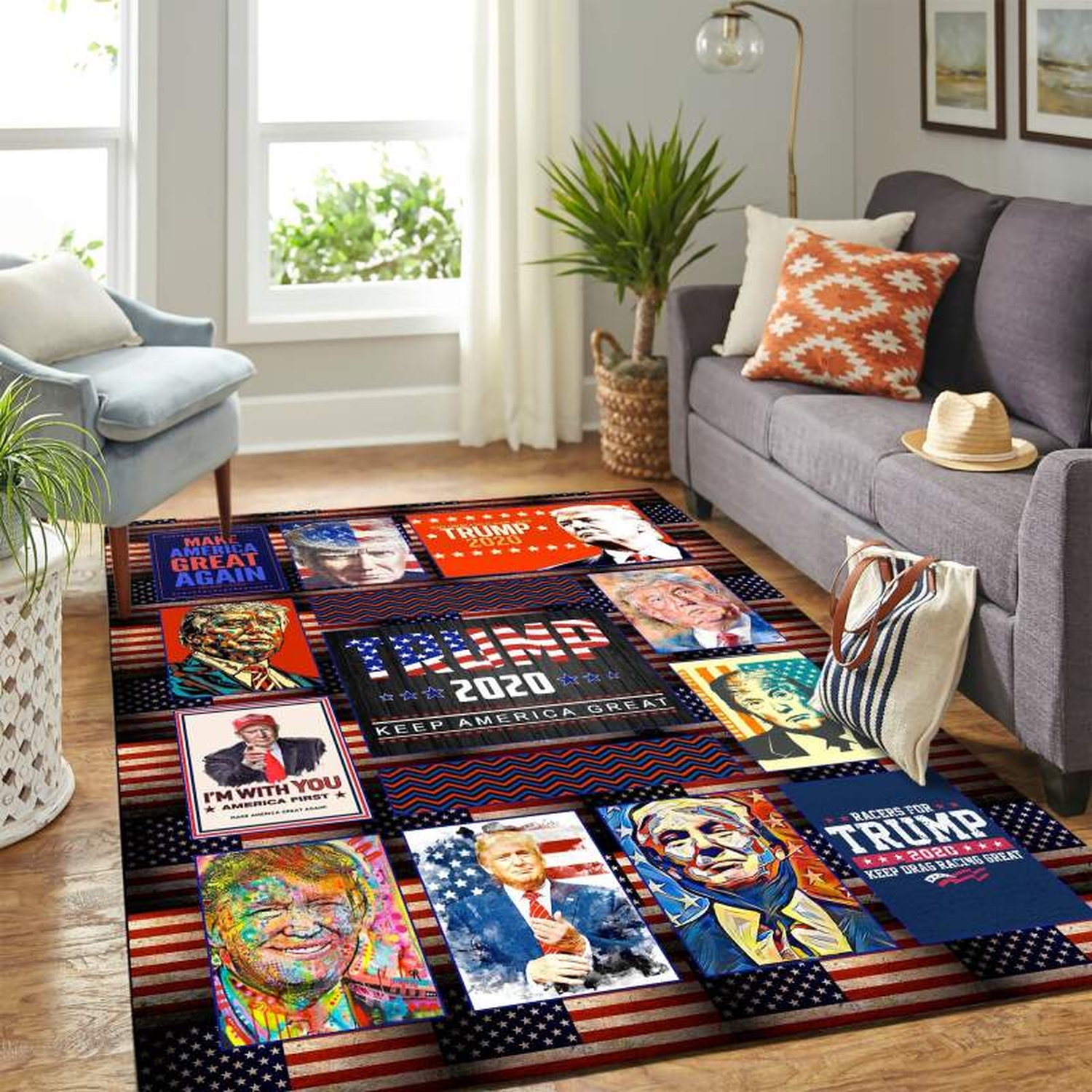 Donald Trump President Carpet Funny Floor Area Rug - Unique Anime Apparel for Fans