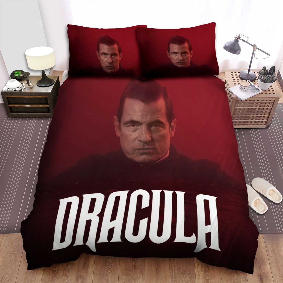 Dracula (2020) Movie Poster Fanart Bed Sheets Spread Duvet Cover Bedding Set - Unique Anime Apparel for Fans