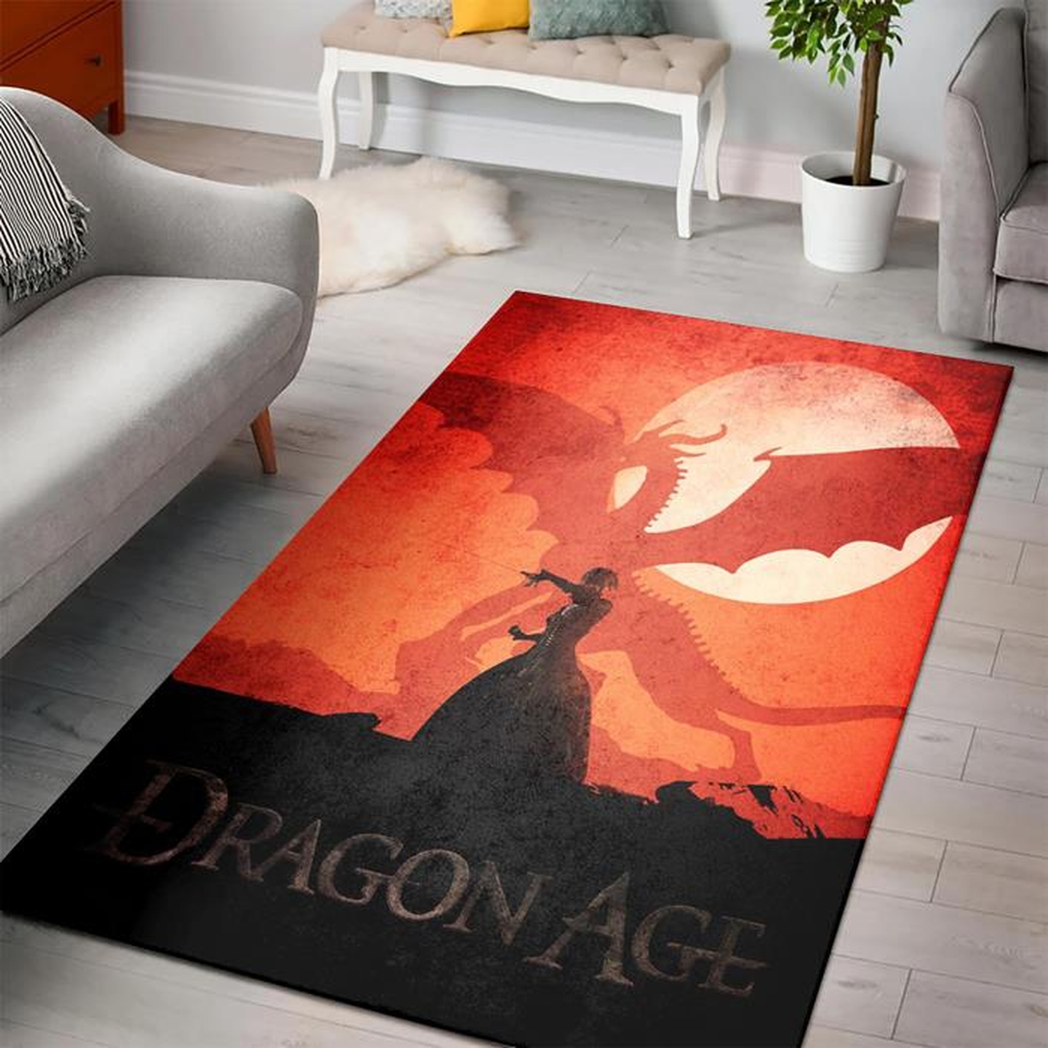 Dragon Age Morrigan Rug - Unique Anime Apparel for Fans