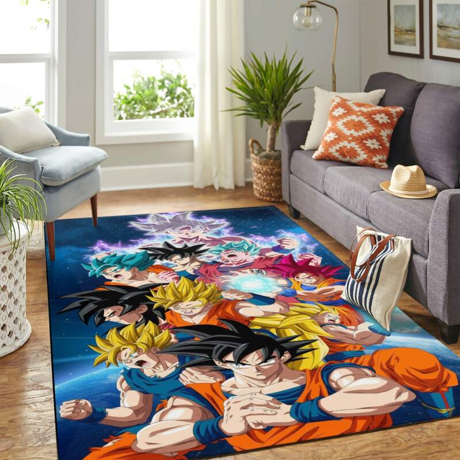 Dragon Ball Goku Level Carpet Rug - Unique Anime Apparel for Fans