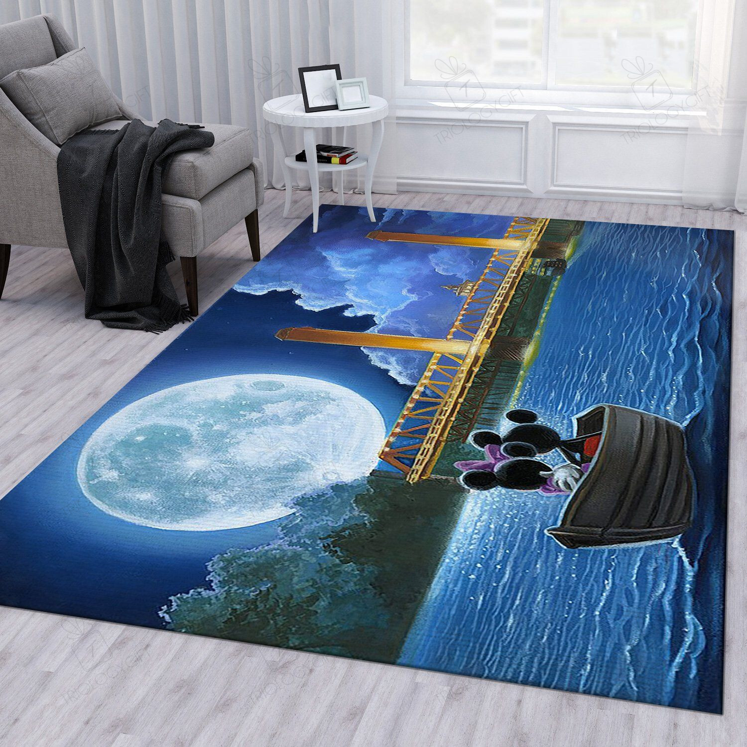 Drifting Christmas Gift Rectangle Rug Decor Area Rugs For Living Room Bedroom Kitchen Rugs Home Carpet Flooring TTG012845