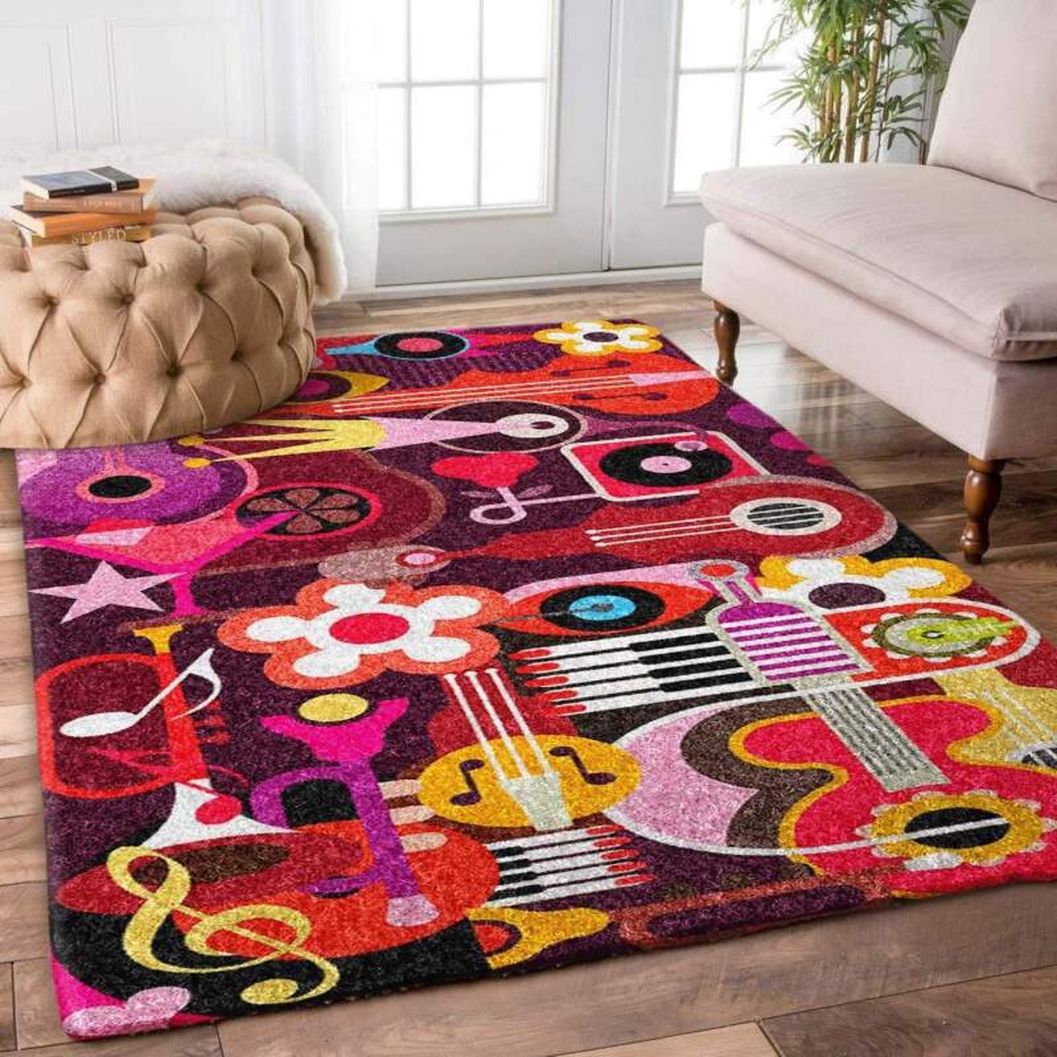 Drink Musical Saxophones Limited Edition Rug - Unique Anime Apparel for Fans