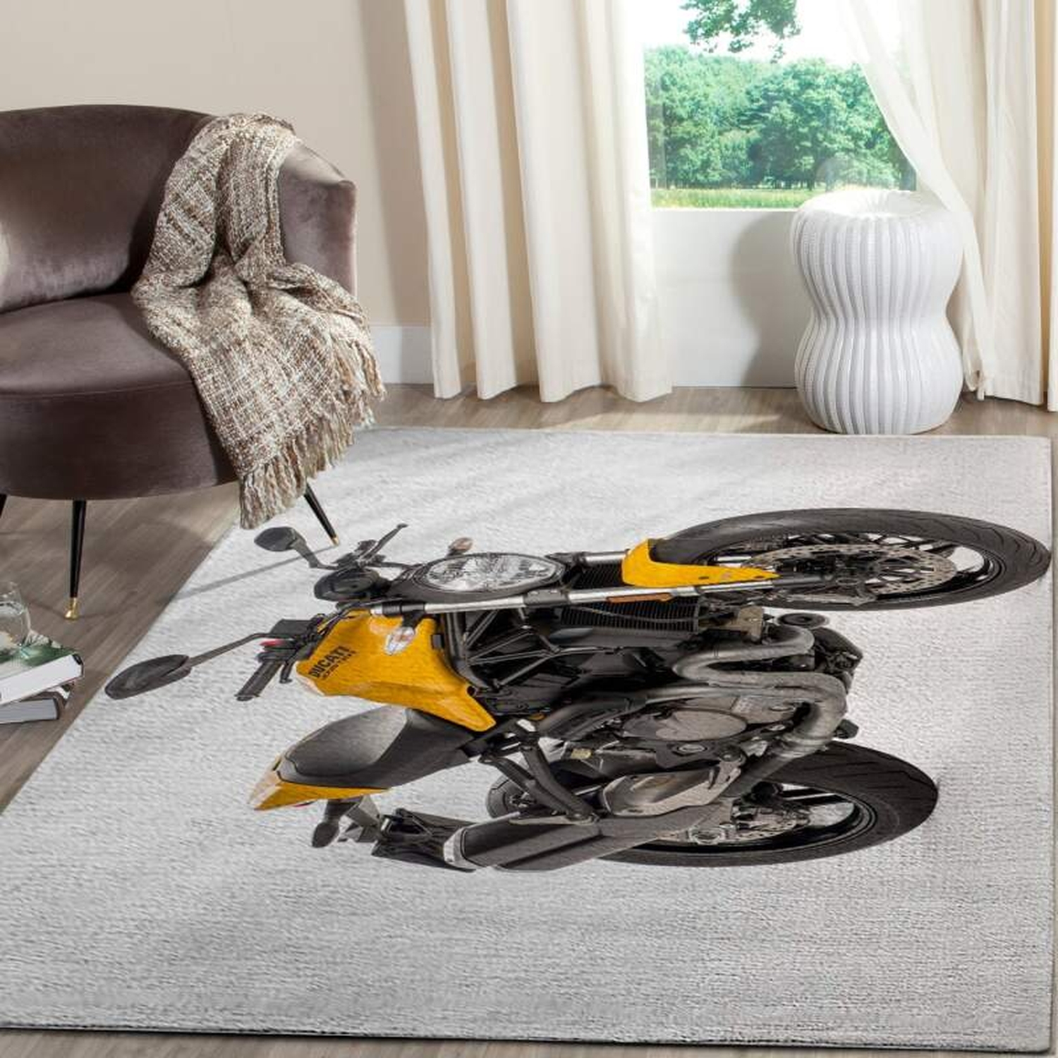 Ducati Monster Limited Edition Rug - Unique Anime Apparel for Fans
