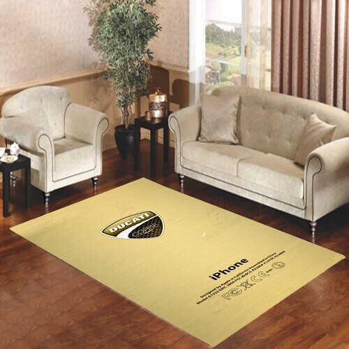 Dukati Logo Gold Black Rectangle Rug Decor Area Rugs For Living Room Bedroom Kitchen Rugs Home Carpet Flooring TTG012871