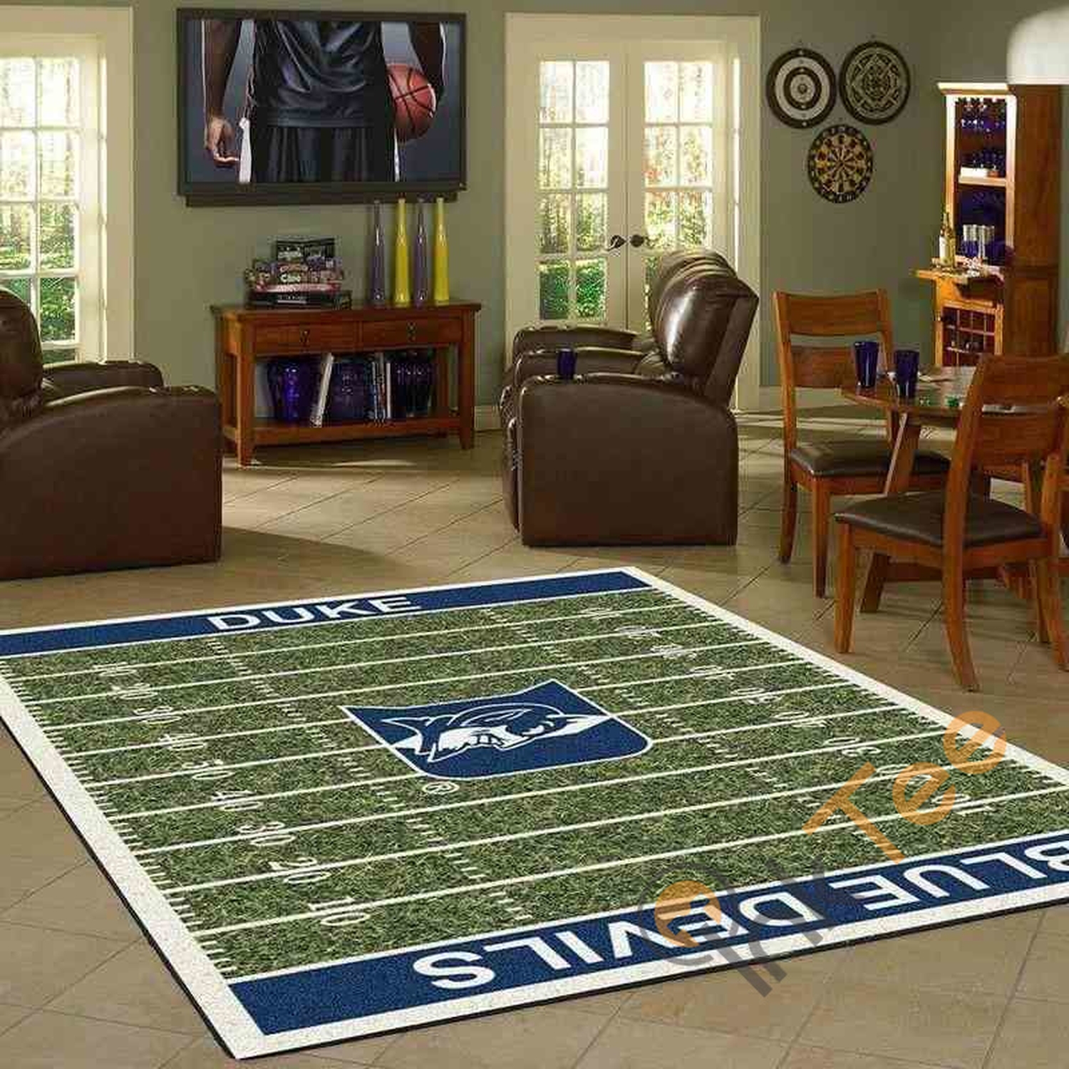 Duke Blue Devils Area Rug - Unique Anime Apparel for Fans