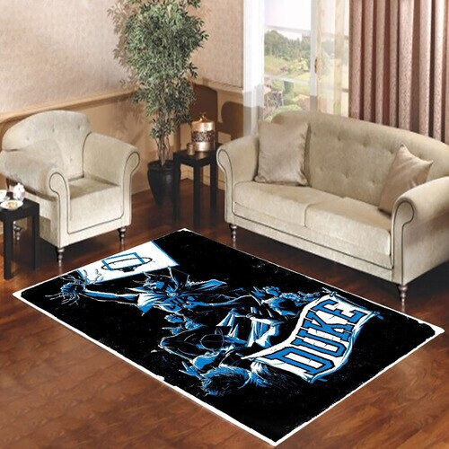 Duke Blue Devils Radial Bkg Rectangle Rug Decor Area Rugs For Living Room Bedroom Kitchen Rugs Home Carpet Flooring TTG012873
