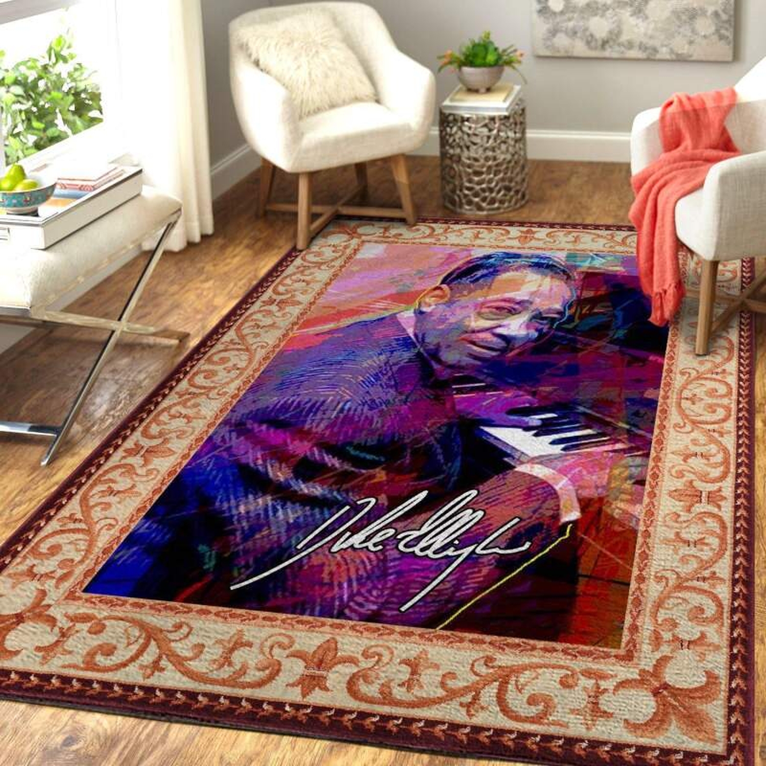 Duke Ellington Rock Limited Edition Rug - Unique Anime Apparel for Fans