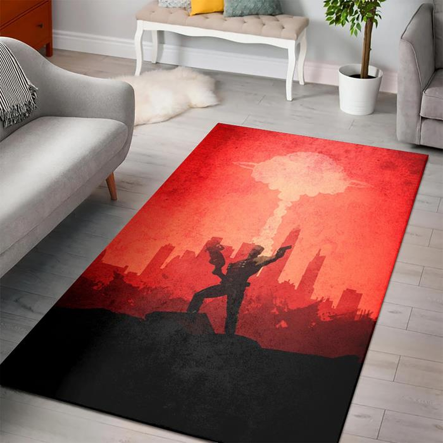 Duke Nukem Rug - Unique Anime Apparel for Fans