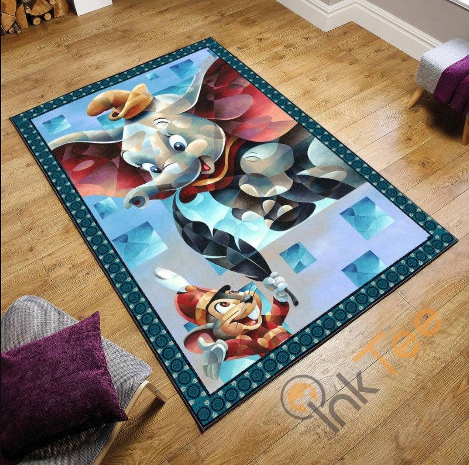 Dumbo 3d Movie Disney Character Christmas Gift For Lover Rug - Unique Anime Apparel for Fans