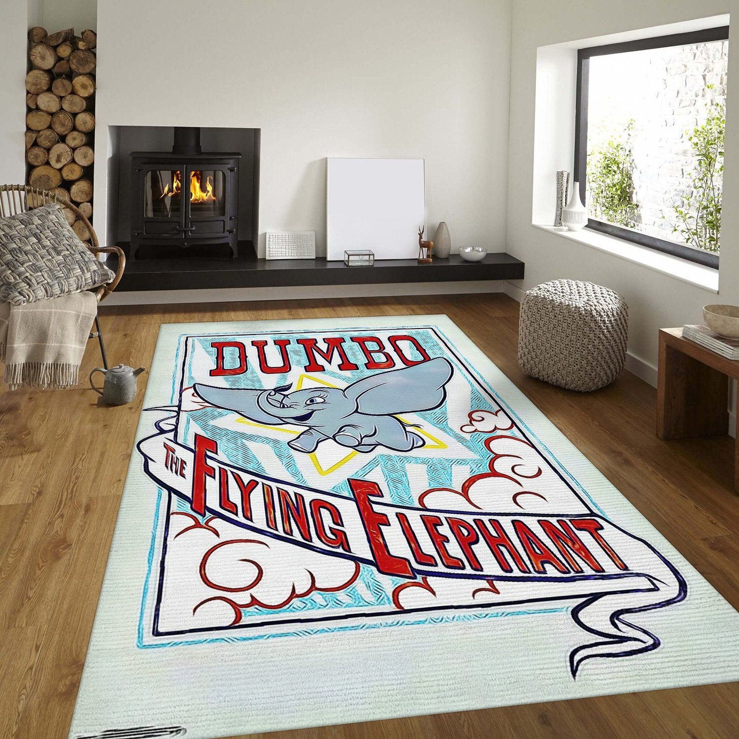 Dumbo Circus Rug– Custom Size And Printing - Unique Anime Apparel for Fans