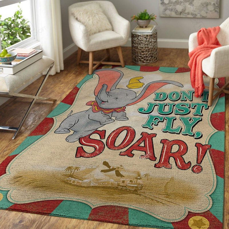 Dumbo Mat All Over Print Rectangle Rug Decor Area Rugs For Living Room Bedroom Kitchen Rugs Home Carpet Flooring TTG012880