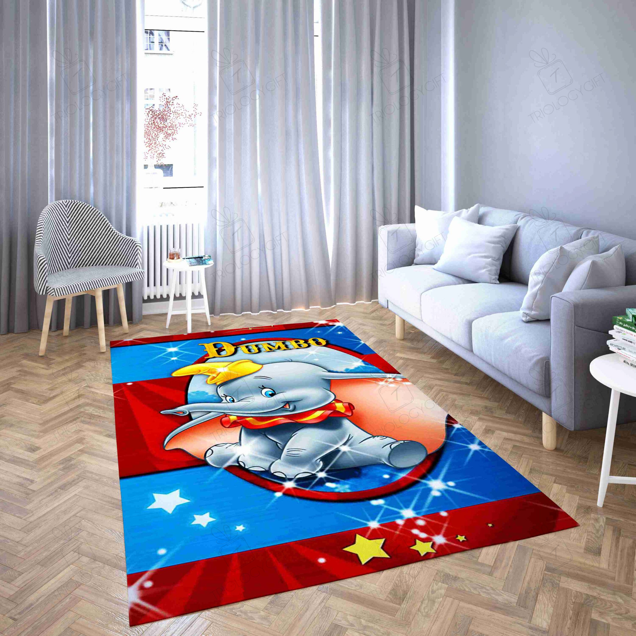 Dumbo The Elephant Rectangle Rug Decor Area Rugs For Living Room Bedroom Kitchen Rugs Home Carpet Flooring TTG012883