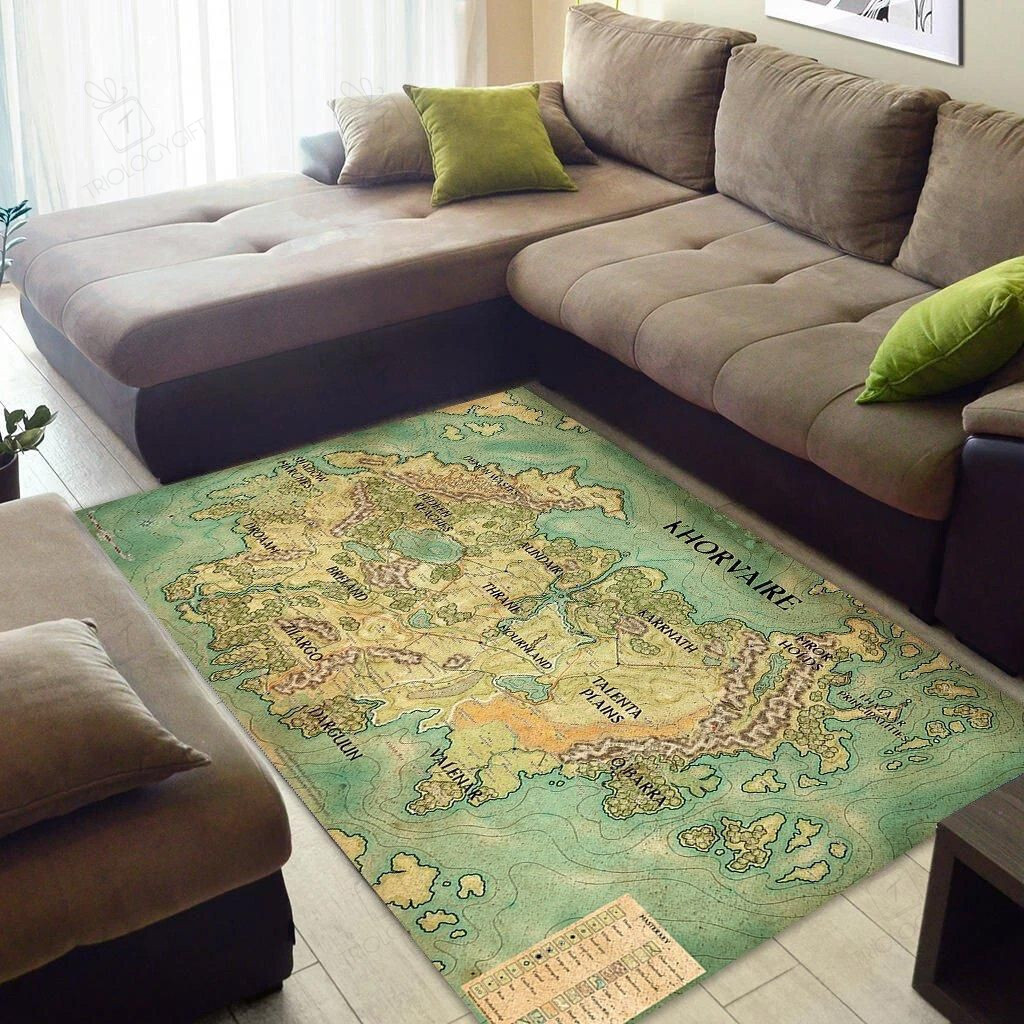 Dungeons & Dragons The Continent Khorvaire Eberron Map Rectangle Rug Decor Area Rugs For Living Room Bedroom Kitchen Rugs Home Carpet Flooring TTG012893