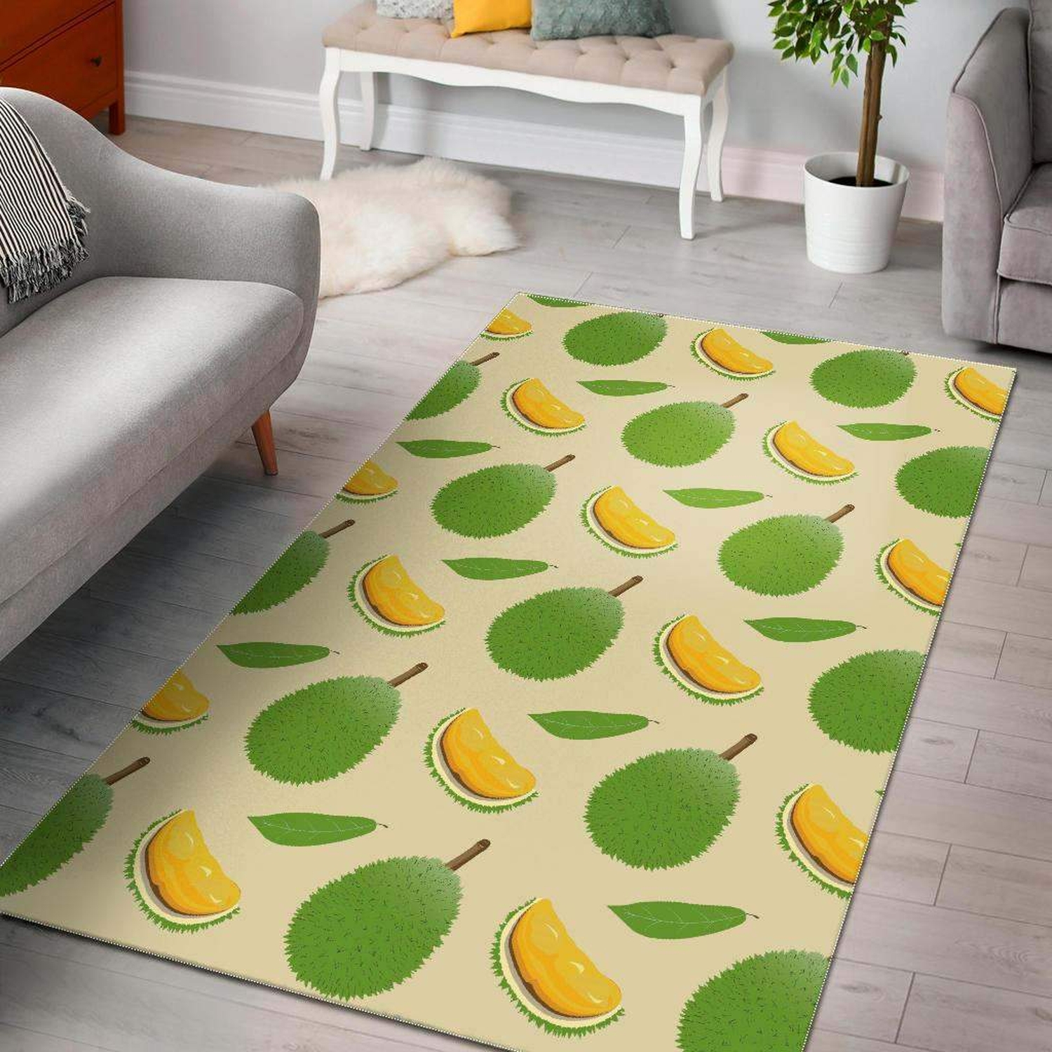 Durian Pattern Limited Edition Rug - Unique Anime Apparel for Fans