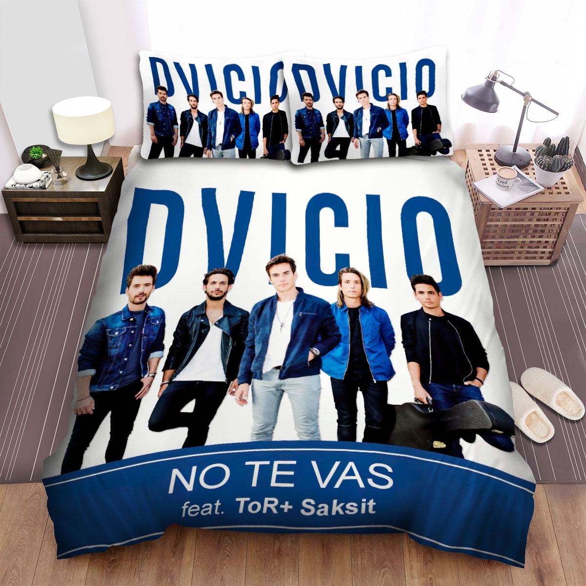 Dvicio No Te Vas Bed Sheets Spread Duvet Cover Bedding Set - Unique Anime Apparel for Fans