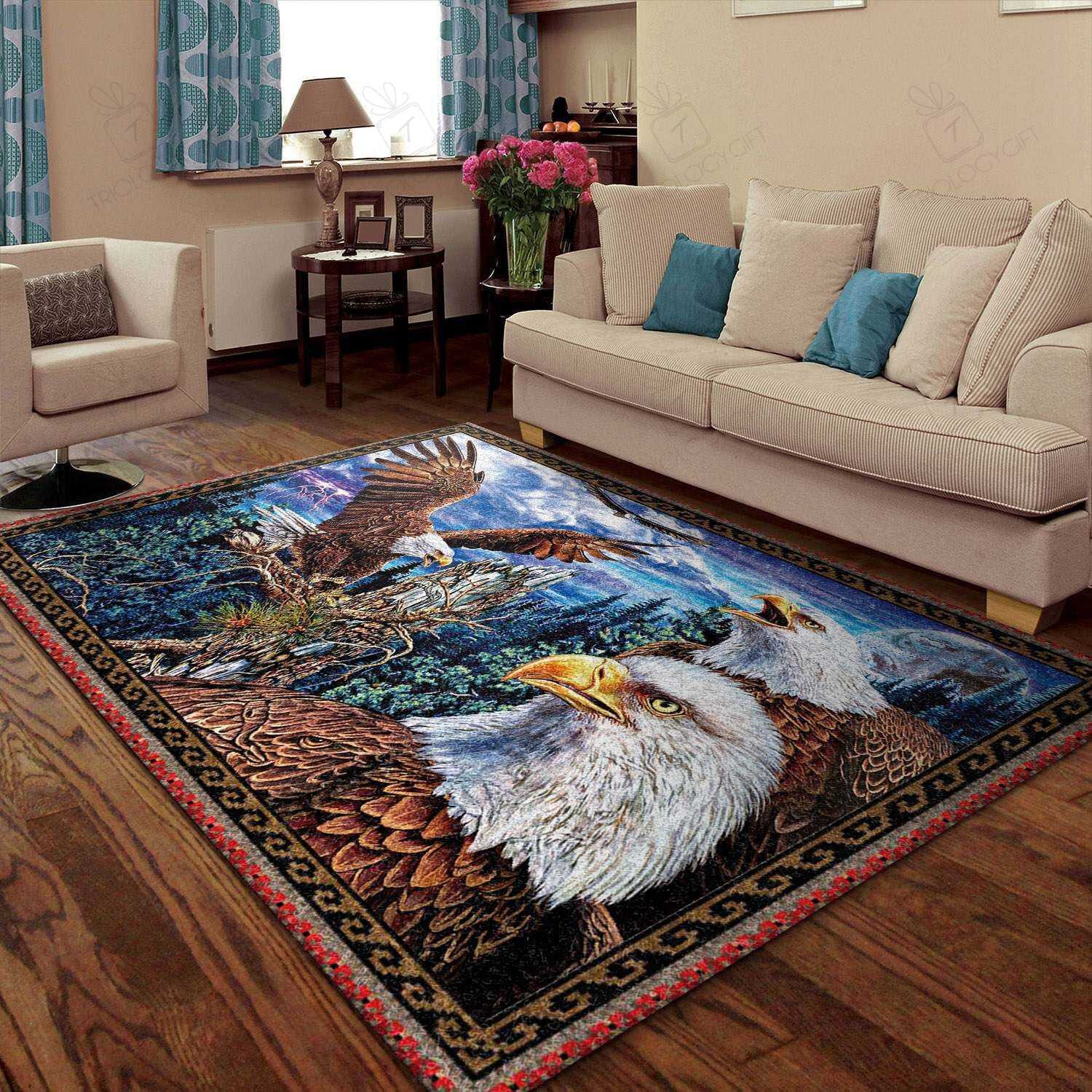 Eagle Rectangle Rug Decor Area Rugs For Living Room Bedroom Kitchen Rugs Home Carpet Flooring TTG012923