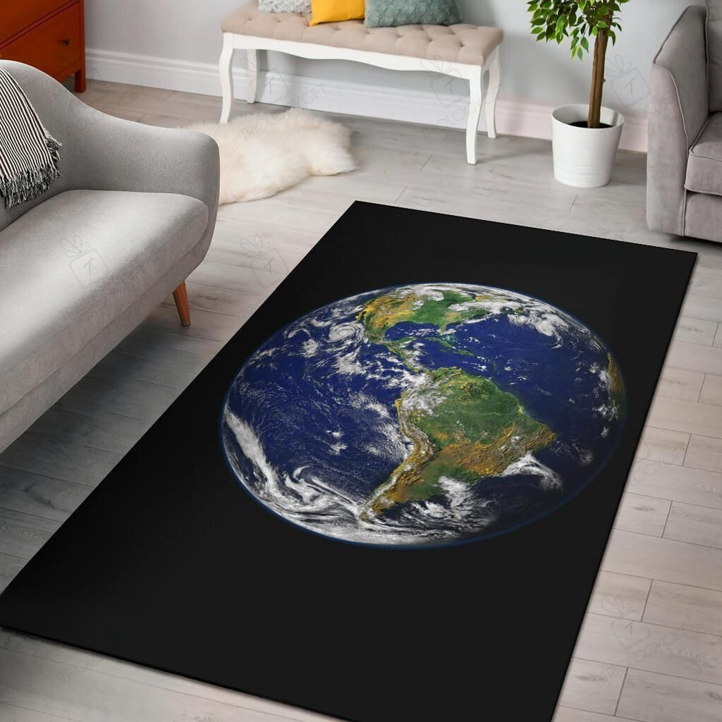 Earth From Space Rectangle Rug Decor Area Rugs For Living Room Bedroom Kitchen Rugs Home Carpet Flooring TTG012939