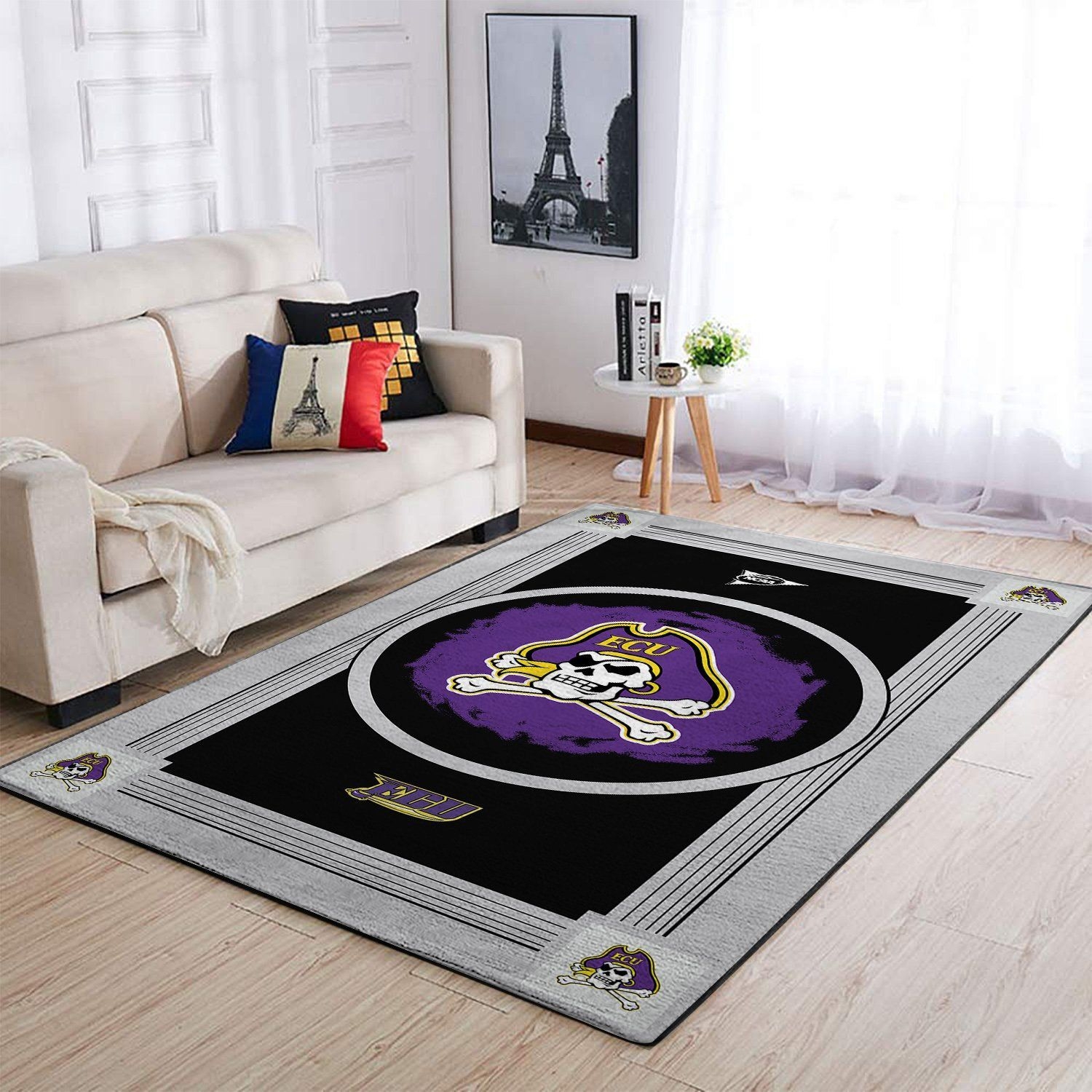 East Carolina Pirates Living Room Area Rug - Unique Anime Apparel for Fans
