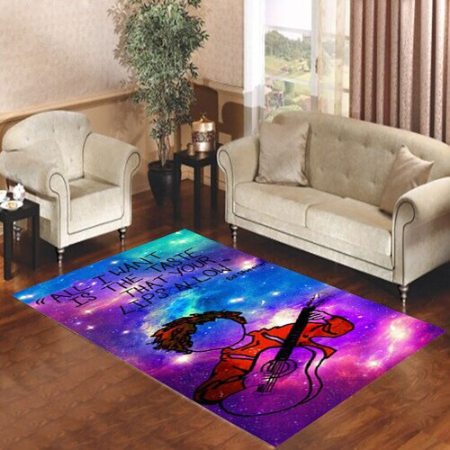 Ed Sheeran Guitar Galaxy Rectangle Rug Decor Area Rugs For Living Room Bedroom Kitchen Rugs Home Carpet Flooring TTG012956