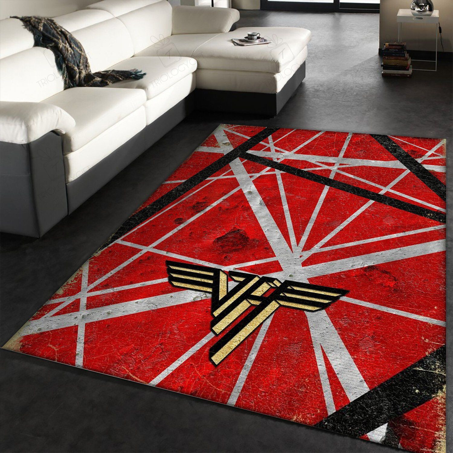 Edward Van H Guitar Rectangle Rug Decor Area Rugs For Living Room Bedroom Kitchen Rugs Home Carpet Flooring TTG012977