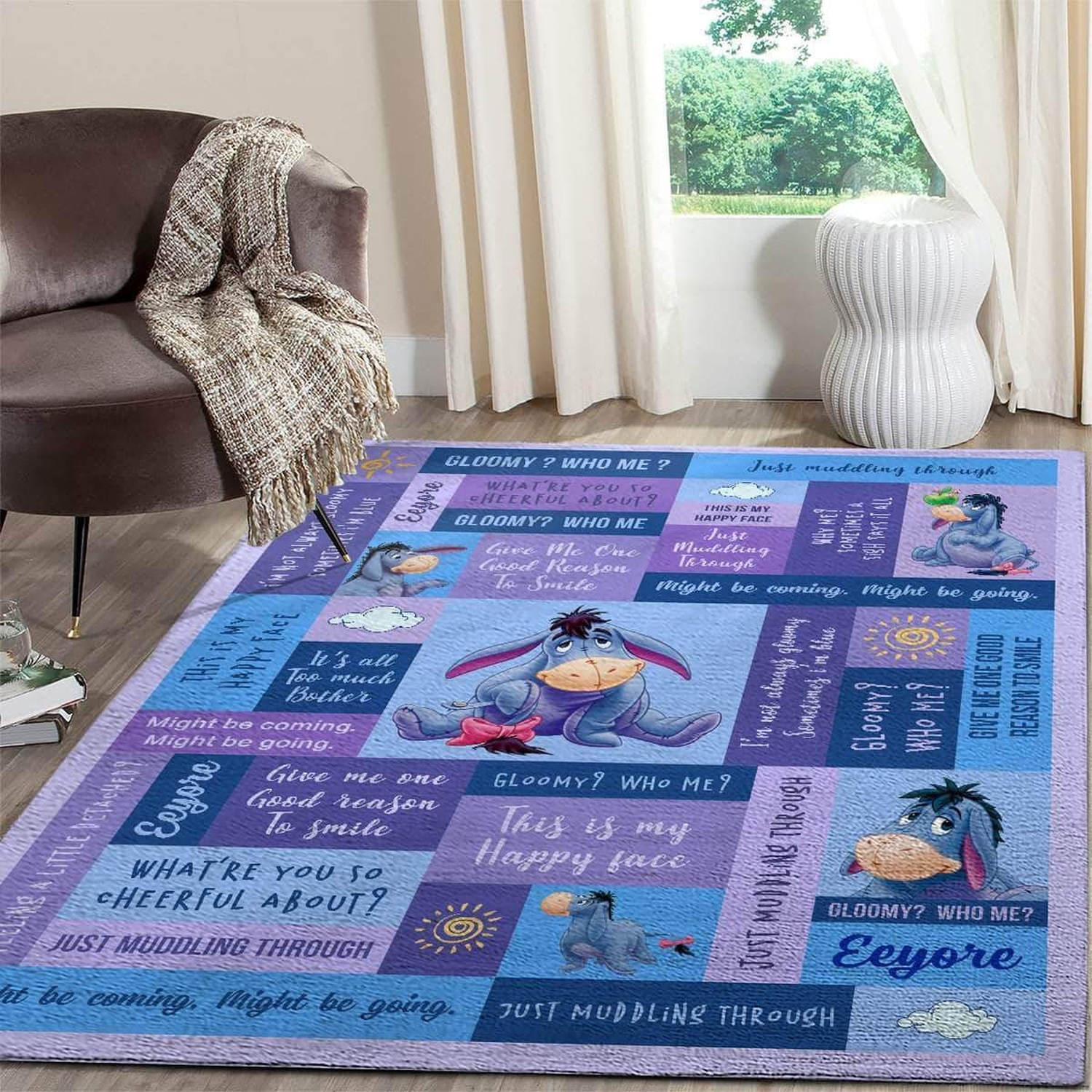 Eeyore Area Limited Edition Rug - Unique Anime Apparel for Fans