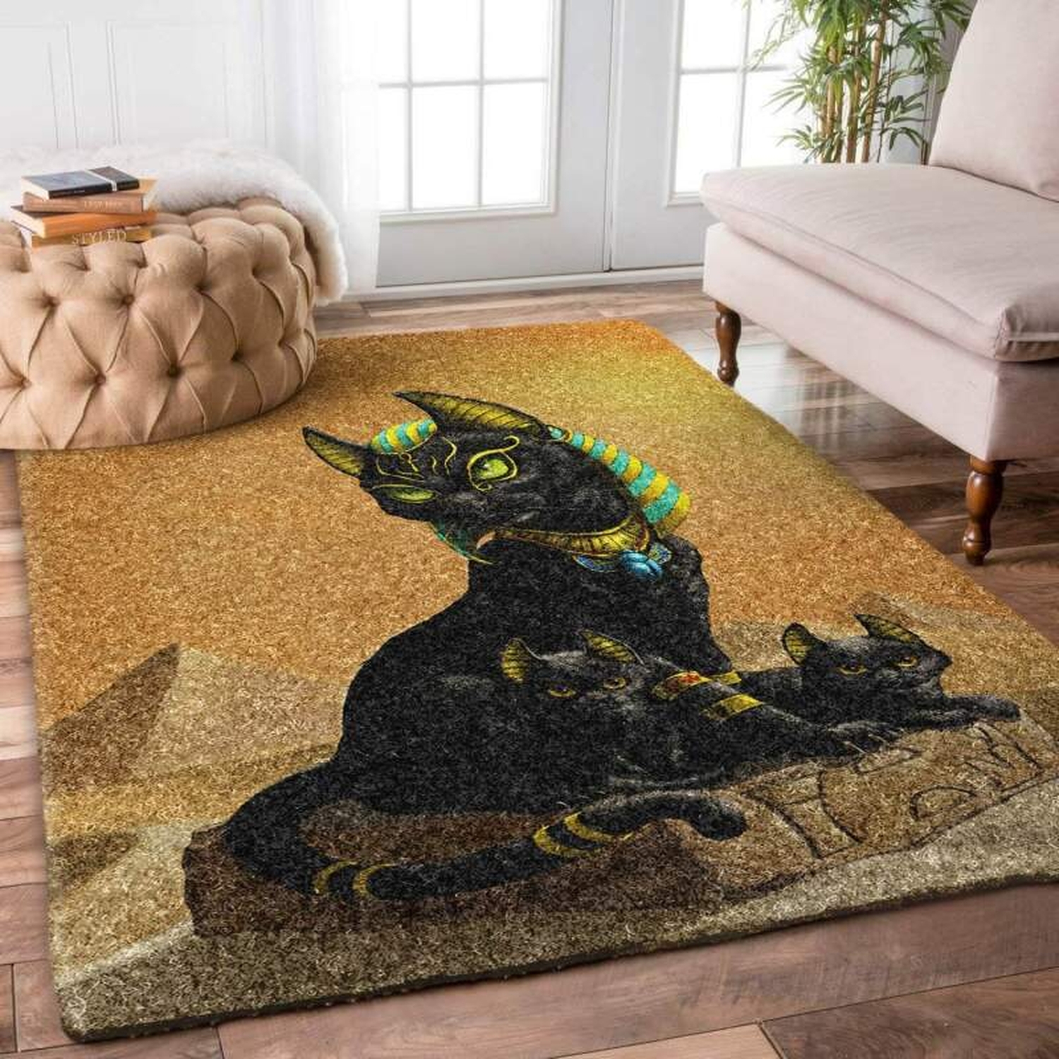 Egyptian Cat Limited Edition Rug - Unique Anime Apparel for Fans