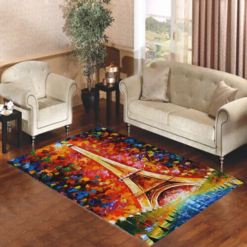 Eifel Tower Van Gogh Rectangle Rug Decor Area Rugs For Living Room Bedroom Kitchen Rugs Home Carpet Flooring TTG012999